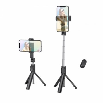 OEM Borofone Selfie Stick BY7 Magic Mirror bluetooth ar statīvu un tālvadības pulti melns