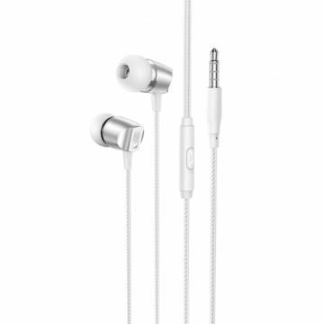 Borofone Earphones BM66 New Sound with microphone silver