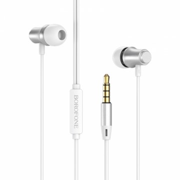 OEM Borofone Earphones BM29 Gratified with microphone silver