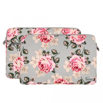 Wonder Sleeve Laptop 15-16 inches grey and roses