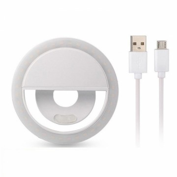 OEM Ring lamp for selfie white + USB to Micro USB cable