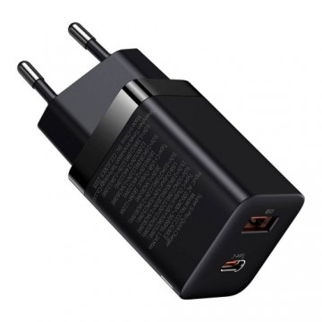 Baseus CCSUPP-E01 Super Si Quick Charger USB + USB-C 30W Black (Damaged Package)