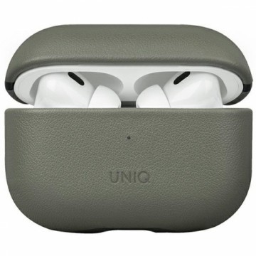 Uniq case Terra AirPods Pro 2 gen. Genuine Leather green|lichen green