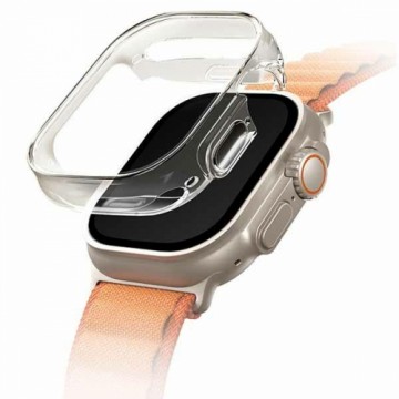 Uniq Garde Apple Watch Ultra 49mm case. transparent|dove clear