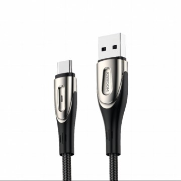 Joyroom Sharp Series fast charging cable USB-A - USB-C 3A 1.2m black (S-M411)