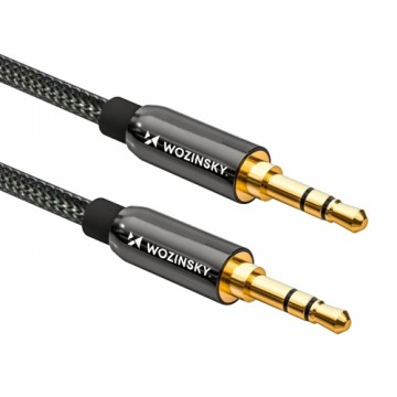 Wozinsky universal mini jack cable 2x AUX cable 2 m black