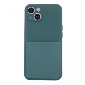 Fusion Card Case protect silicone case for Samsung A526 | A525 | A528 Galaxy A52 5G | A52 4G | A52s green