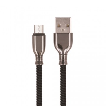 Setty cable USB - microUSB 1,0 m 3A FC-M black - no package