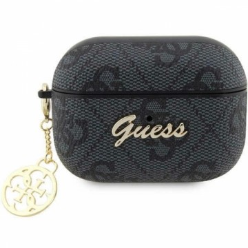 Guess 4G Script Charms PC|PU Case for Airpods Pro 2 Black