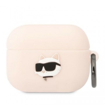 Karl Lagerfeld case for Airpods Pro KLAPRUNCHP pink 3D Silicone NFT Karl