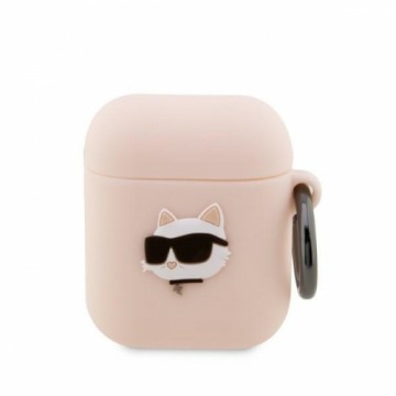 Karl Lagerfeld case for Airpods 1 | 2 KLA2RUNCHP pink 3D Silicone NFT Karl