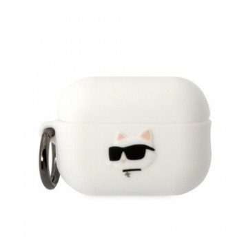 Karl Lagerfeld case for Airpods Pro 2 KLAP2RUNCHH white 3D Silicone NFT Karl