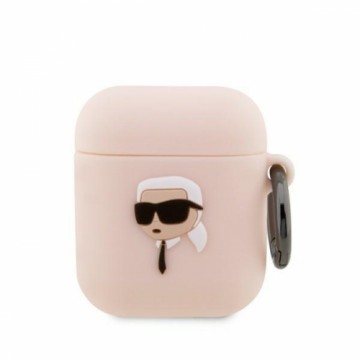 Karl Lagerfeld case for Airpods 1 | 2 KLA2RUNIKP white 3D Silicone NFT Karl