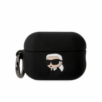 Karl Lagerfeld case for Airpods Pro 2 KLAP2RUNIKK black 3D Silicone NFT Karl