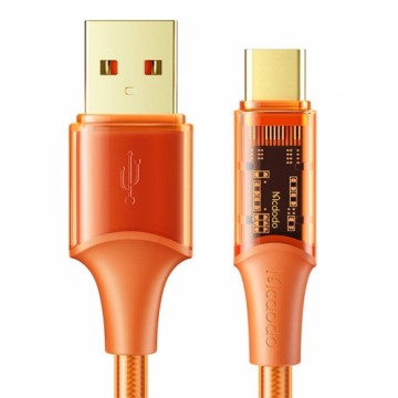 USB-uz USB-C kabelis, Mcdodo CA-2091, 6A, 1,2 m (oranžs)