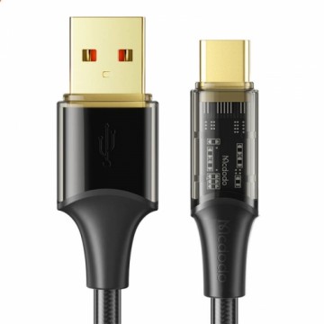 USB-uz USB-C kabelis, Mcdodo CA-2090, 6A, 1,2 m (melns)