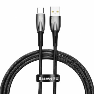 USB cable for USB-C Baseus Glimmer Series, 100W, 1m (Black)