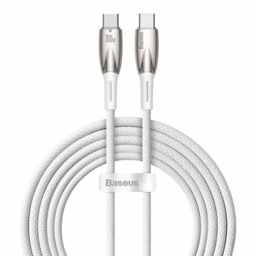 USB-C cable for USB-C Baseus Glimmer Series, 100W, 2m (White)