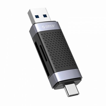 Orico CD2D-AC2-BK-EP TF|SD memory card reader, USB + USB-C (black)