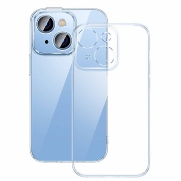 Baseus Crystal phone case + tempered glass for iPhone 14 (transparent)