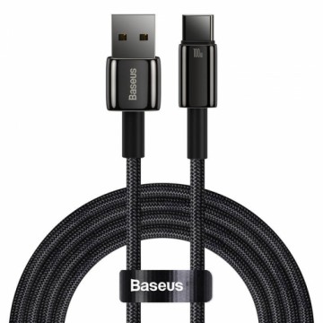 Baseus Tungsten Gold Кабель USB - USB-C, 100 Вт, 2 м (черный)