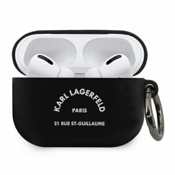 Karl Lagerfeld case for AirPods Pro KLACAPSILRSGBK black Silicone RSG