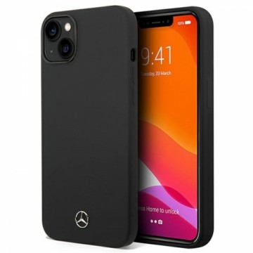 Mercedes Liquid Silicone Case for iPhone 14 Plus Black