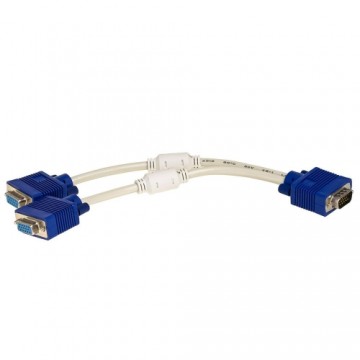 Akyga adapter with cable AK-AD-20 VGA (m) | 2x VGA (f) 2x 15cm