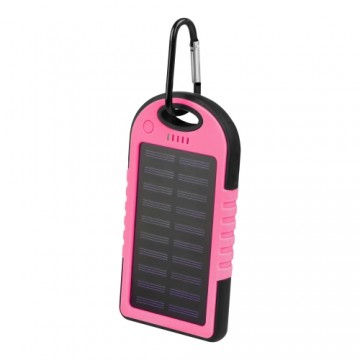 Setty solar power bank SPBS-05 5000 mAh pink