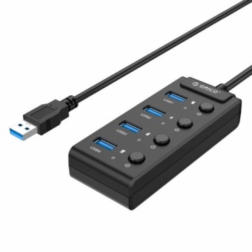 Orico  USB 3.0. Hub with switches, 5x USB (black)