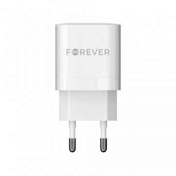 Forever TC-05 GaN PD charger 1x USB-C 1x USB 33W white