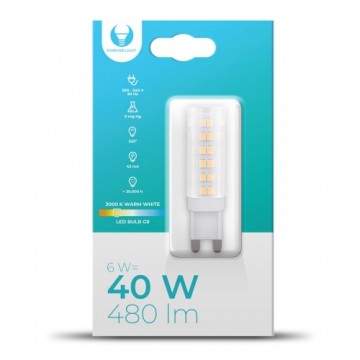 Forever Light LED bulb G9 6W 230V 3000K 480lm