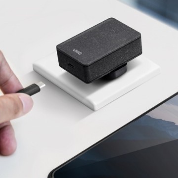 Uniq Order. network. Versa Slim USB-C PD 18W + USB-C to USB-C cable black | charcoal black (LITHOS Collective)