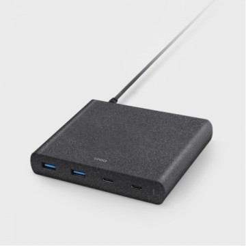 Uniq Order. network. HUB Surge 90W black | charcoal black 2xUSB Quick Charge 3.0 + 2xUSB-C PD 3.0 (LITHOS Collective)