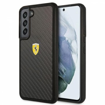 Ferrari Real Carbon Hard Case for Samsung Galaxy S22+ Black