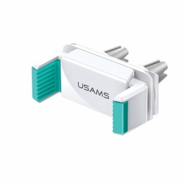 USAMS Uchwyt do kratki went. Air Vent Dual Clip biało-zielony|white-green ZJ45ZJ02 (US-ZJ045)