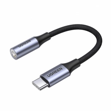 Ugreen AV161 adapter for headphones mini jack 3.5 mm (female) | USB-C (male) 10 cm - gray