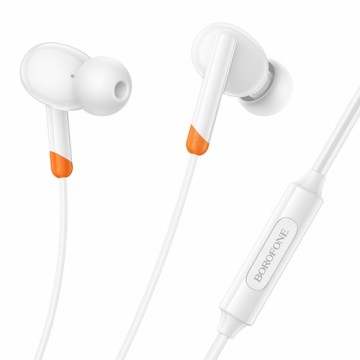 OEM Borofone Earphones BM92 Refined with microphone Type C white