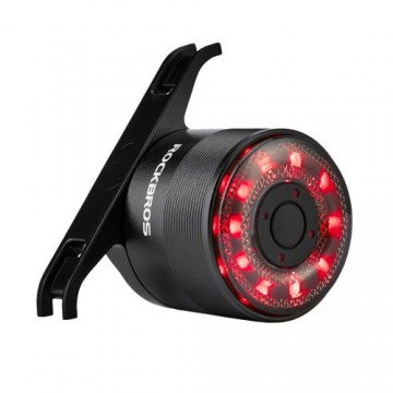 Rockbros Q1 rear bicycle light 7 colors LED micro USB - black