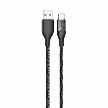 USB savienojuma ar USB-C kabelis Dudao L22T 120W 1m (pelēks)