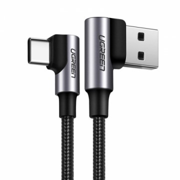 Ugreen USB - USB Typ C angled cable Quick Charge 3.0 QC3.0 3 A 1 m gray (US176 20856)