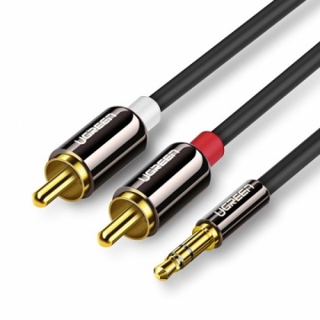 UGREEN AV116 3,5mm Jack to 2RCA (Cinch) Cable 3m (black)