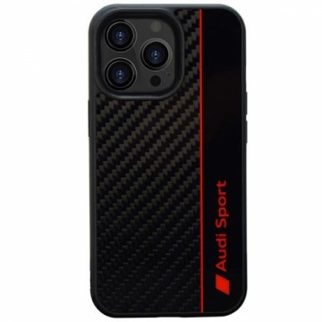 Audi Carbon Fiber Stripe iPhone 13 Pro Max 6.7" czarny|black hardcase AUS-TPUPCIP13PM-R8|D1-BK