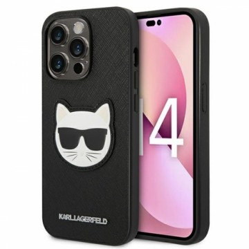 Karl Lagerfeld PU Saffiano Choupette Head Case for iPhone 14 Pro Max Black