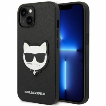 Karl Lagerfeld PU Saffiano Choupette Head Case for iPhone 14 Plus Black