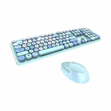 Wireless keyboard + mouse set MOFII Sweet 2.4G (blue)