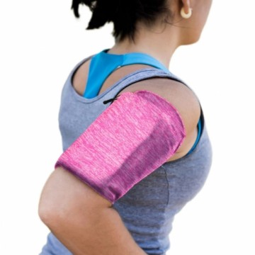 Hurtel Elastic fabric armband armband for running fitness XL pink