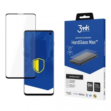 Samsung Galaxy S10 Black - 3mk HardGlass Max™ FingerPrint screen protector