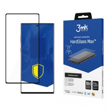 Samsung Galaxy Note 10+ Black - 3mk HardGlass Max™ FingerPrint screen protector