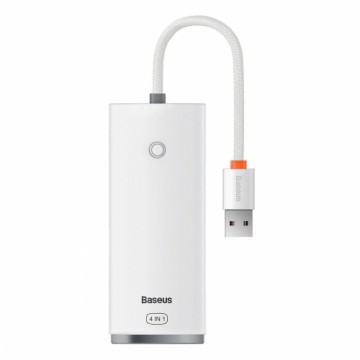 Baseus Lite Series Hub 4in1 USB to 4x USB 3.0, 25cm (White)